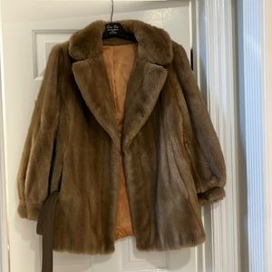 Vintage Grandella II Sportowne Faux Fur Coat